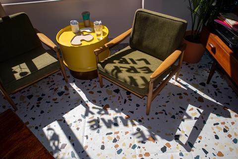 Chair at Lush's Perfume Library, London